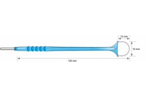 Электрод проволочная петля круглый разовый 15x12мм L-125мм, 2.4мм моно